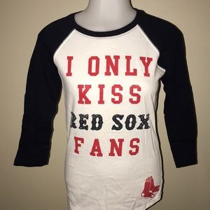 Studded pink Red Sox shirt